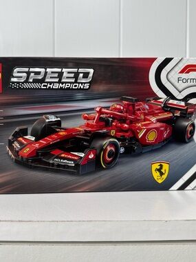 Ferrari Red Formula Race Car Building Set